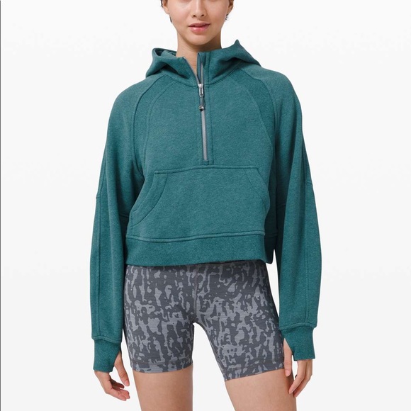 Scuba Oversized 1/2 Zip Hoodie
Heathered Desert Teal - Picture 2 of 11